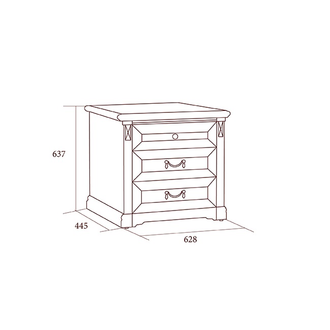 Тумба прикроватная Joconda, бьянко