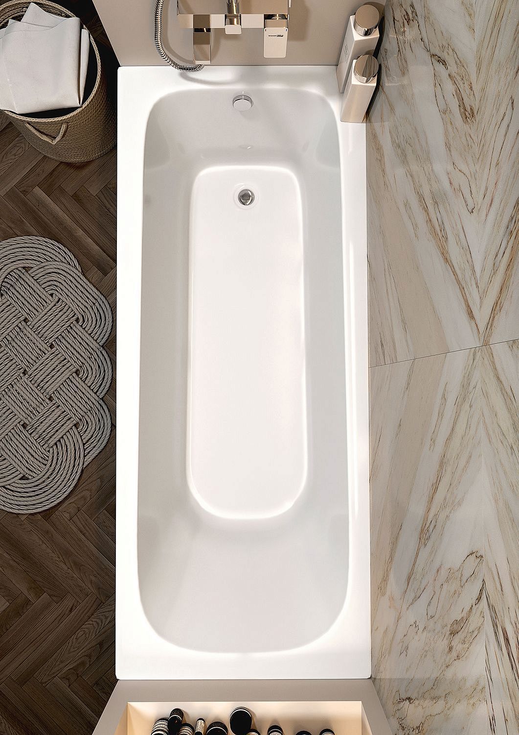 Акриловая ванна TONI ARTI Lamoli 150x70