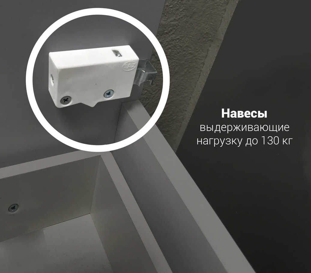 Тумба Этюд 100П 1в.я. белый глянец