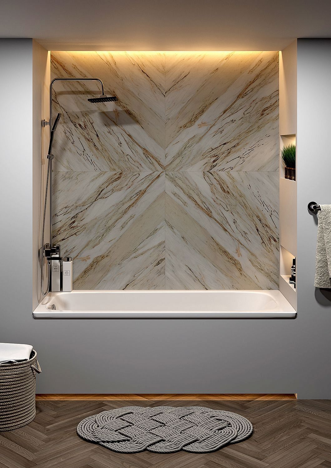 Акриловая ванна TONI ARTI Lamoli 150x70