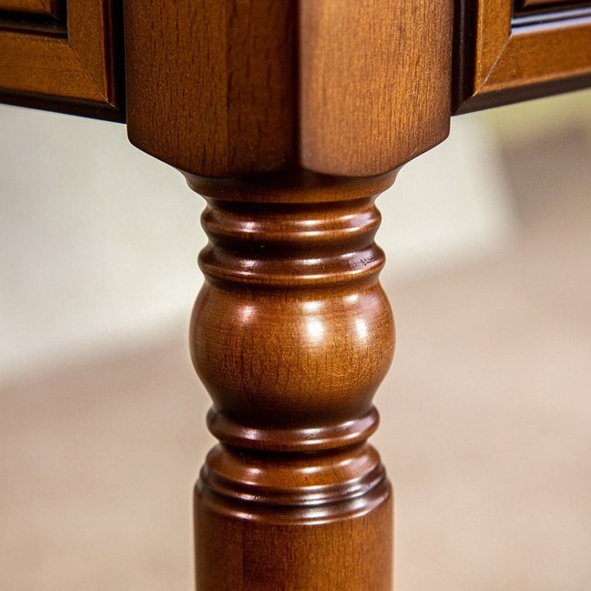 Стол письменный бестумбовый Lorenzo вишня