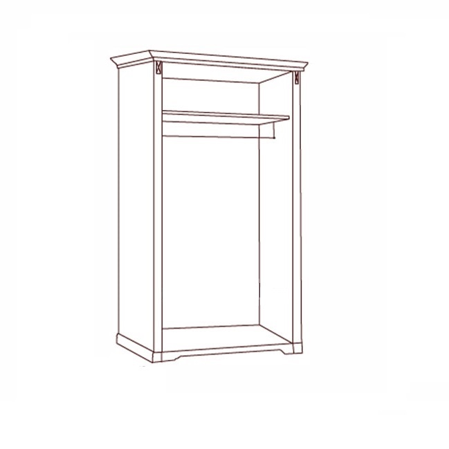 Шкаф 2-х дверный с зеркалами Joconda, бьянко