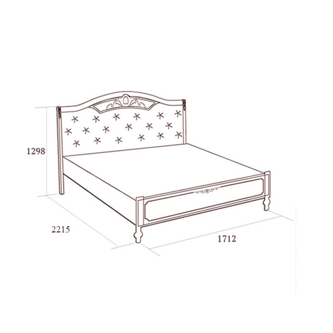 Кровать Флориана без н/с с мягким элементом, 1600х2000, беж