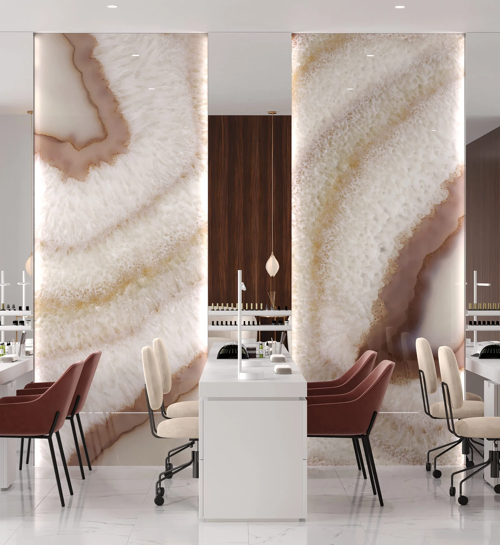 Панель Alumoart Agat Crystal Mauve Rose