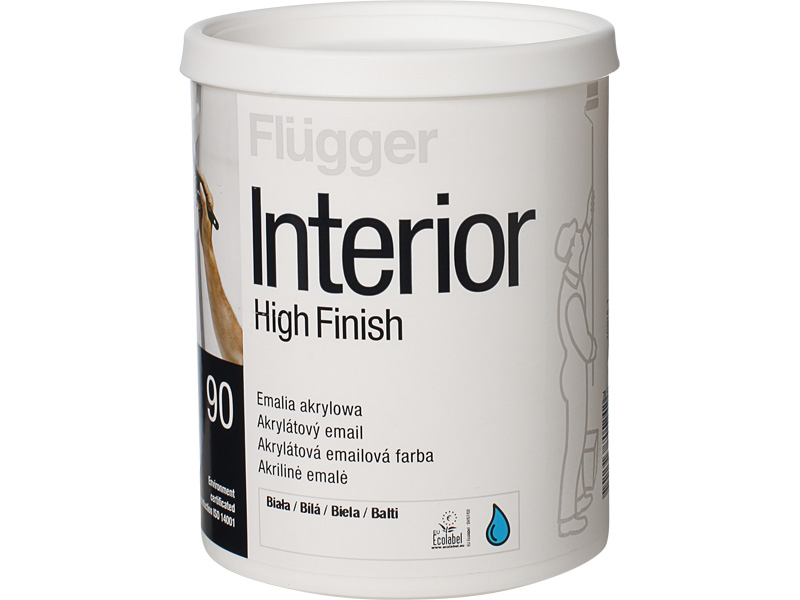 Эмаль ( акриловая, глянцевая) Flugger Interior High Finish 90 - Большая Мед...