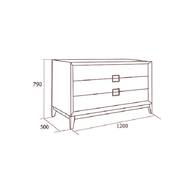 Комод Modena, орех Мокко 