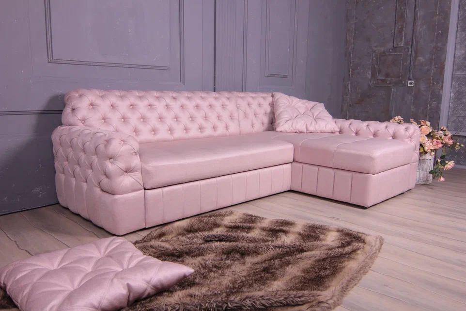 Диван Джеронимо угловой, бежевый