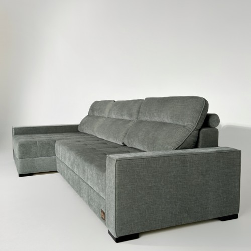 Диван угловой Пэшн, серый, лофт