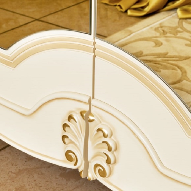 Шкаф Престиж 4-х дверный с зеркалами, беж