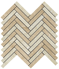 Керамическая плитка Force Light Herringbone Mosaic 29.8x29.3 Lucida