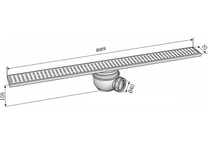 Дренажный канал ACO Showerdrain