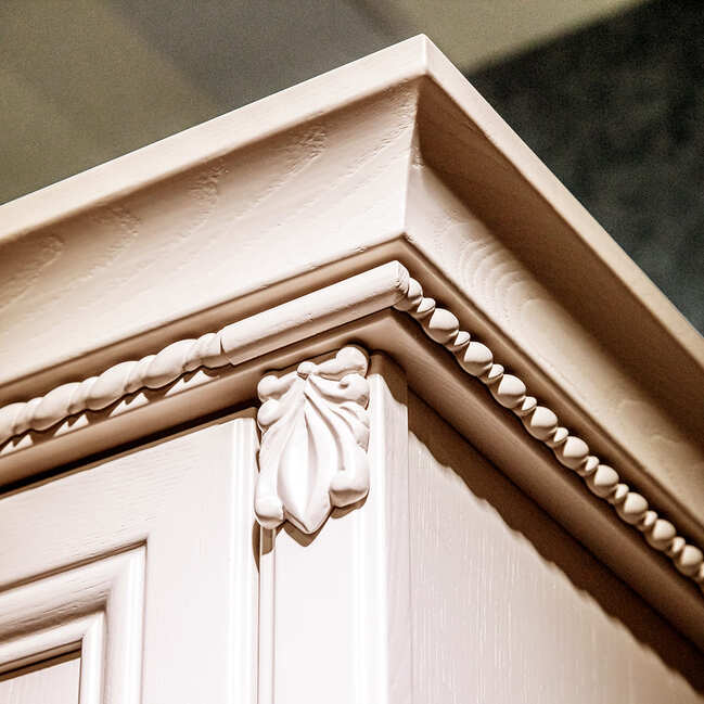 Шкаф Лоренцо 4-х дверный с зеркалами, пудра