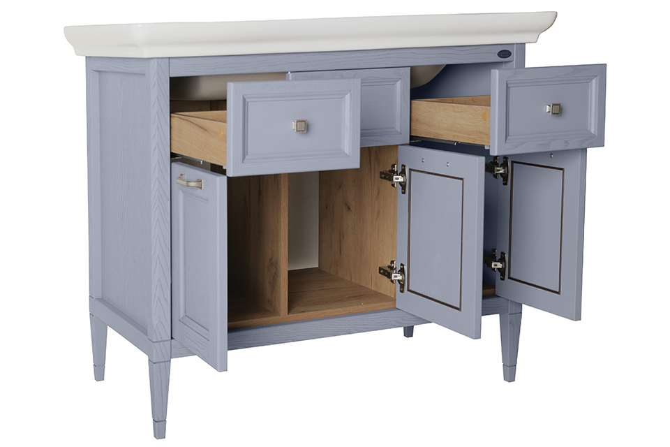 Комплект мебели для ванной Гранда 105 с пеналом