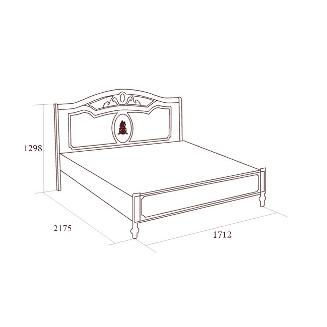 Кровать Флориана без н/с, 1600х2000, беж