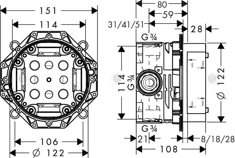 Скрытая часть iBox universal