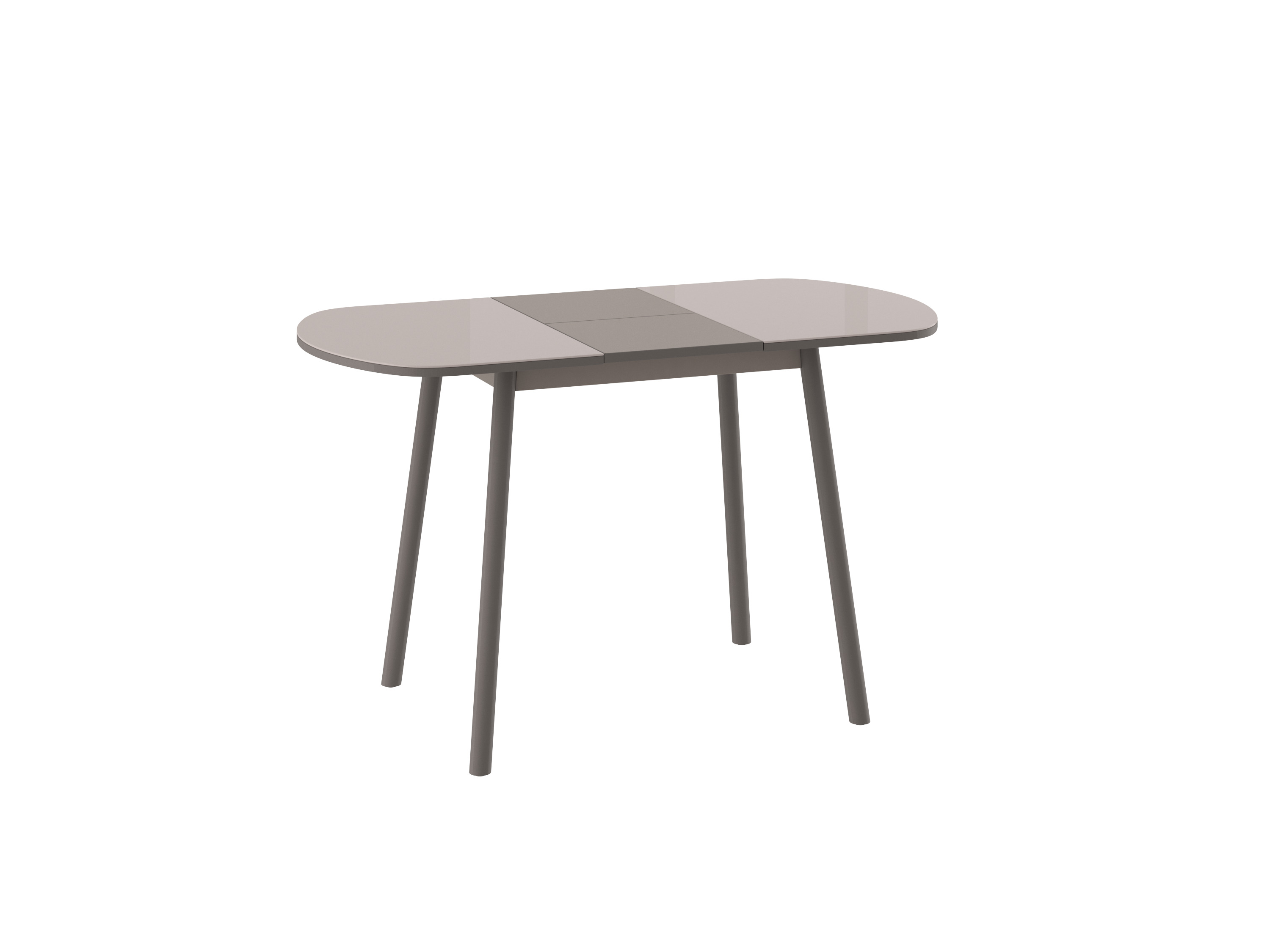 Стол РАУНД-94 (126)х64 со стеклом 