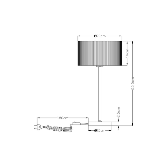 Настольная лампа Arte Lamp MALLORCA A1021LT-1SS