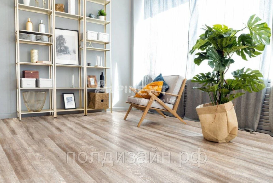 Плитка ПВХ замковая Alpine Floor Real Wood Дуб Carry