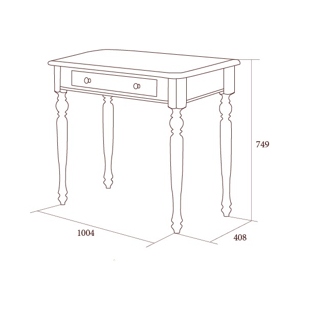 Стол туалетный Joconda, бьянко