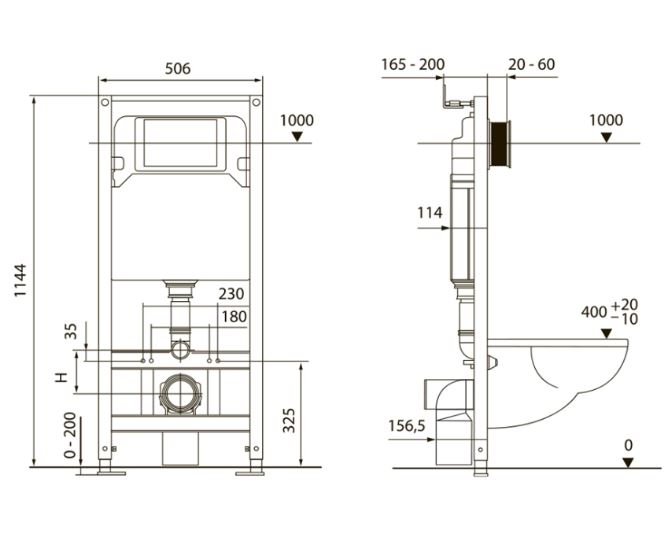 Комплект инсталляция TECEspring + унитаз MODEL S