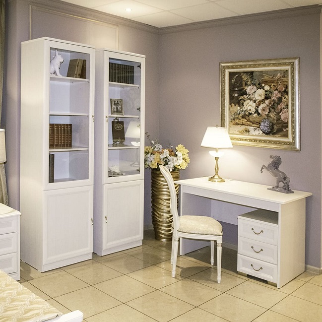 Стол 120, ЕС5001 (без тумбы) Ekaterina крем 