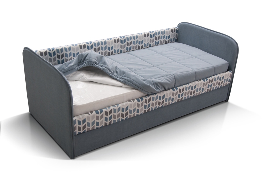 Детская кровать Иви (голубой)