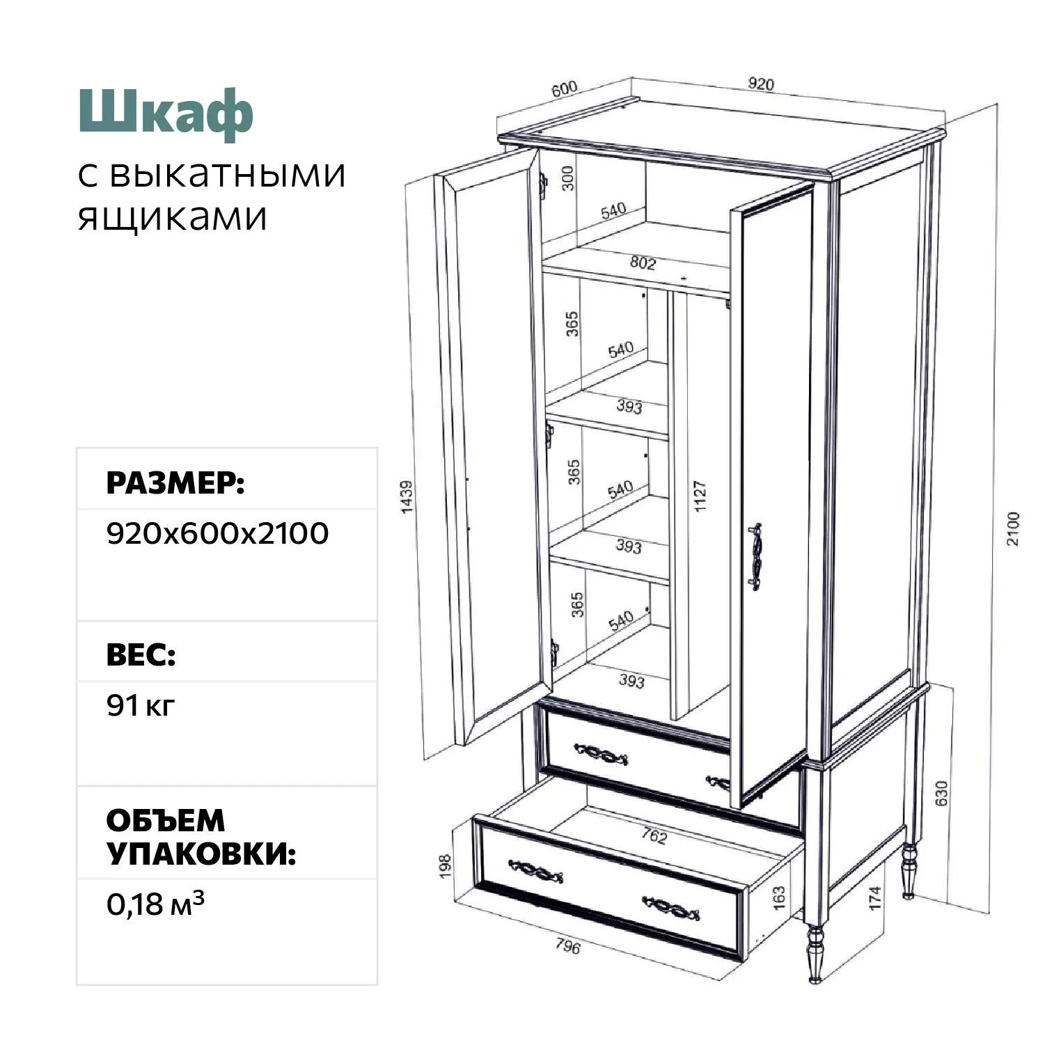 Шкаф Аврора