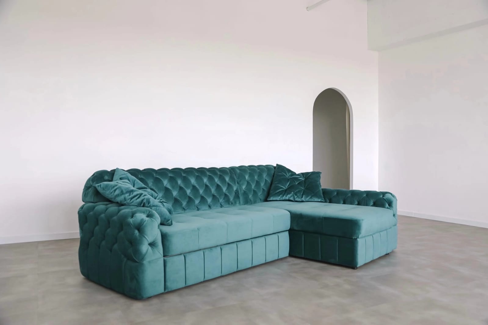 Диван Джеронимо угловой, бежевый