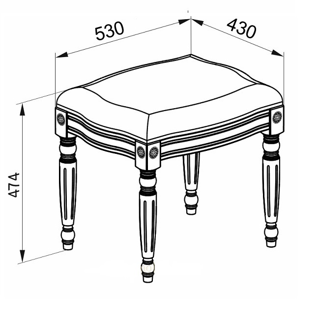 Банкетка Флориана одноместная, беж