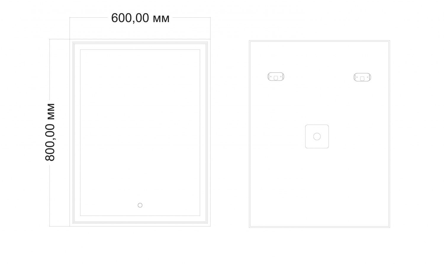 Зеркало с подсветкой ZOE 60*80