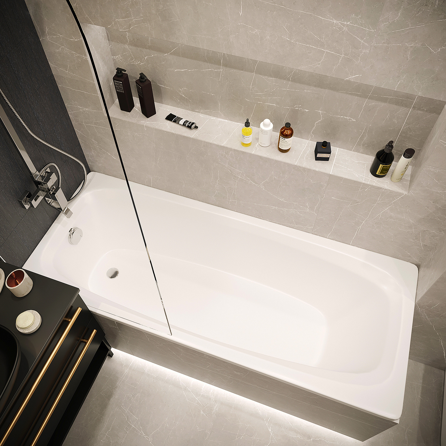 Акриловая ванна TONI ARTI Rapallo PL 170x70