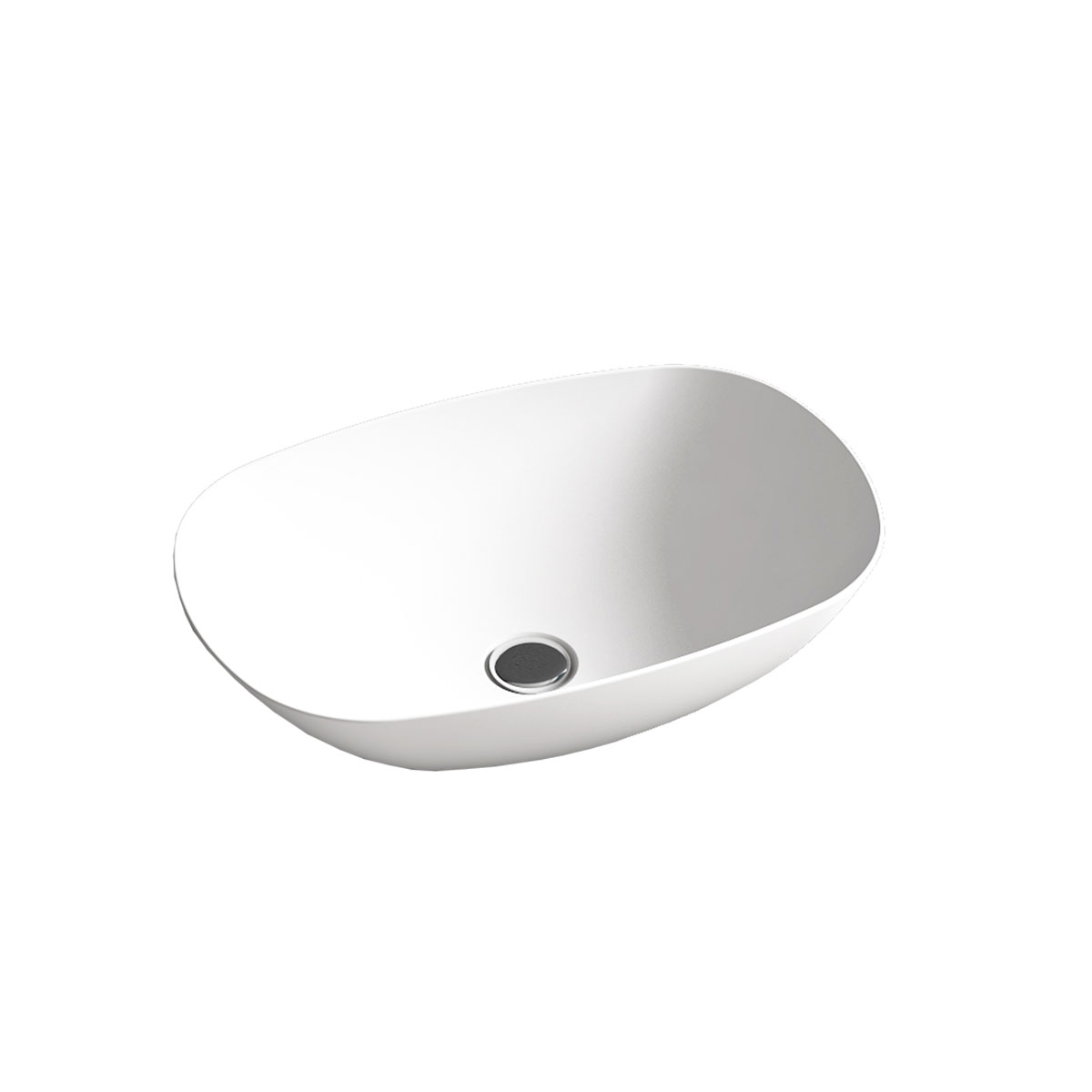 Раковина Solid Surface Vincea VBS-6T12MW, 540*360*150, накладная, цвет белый матовый