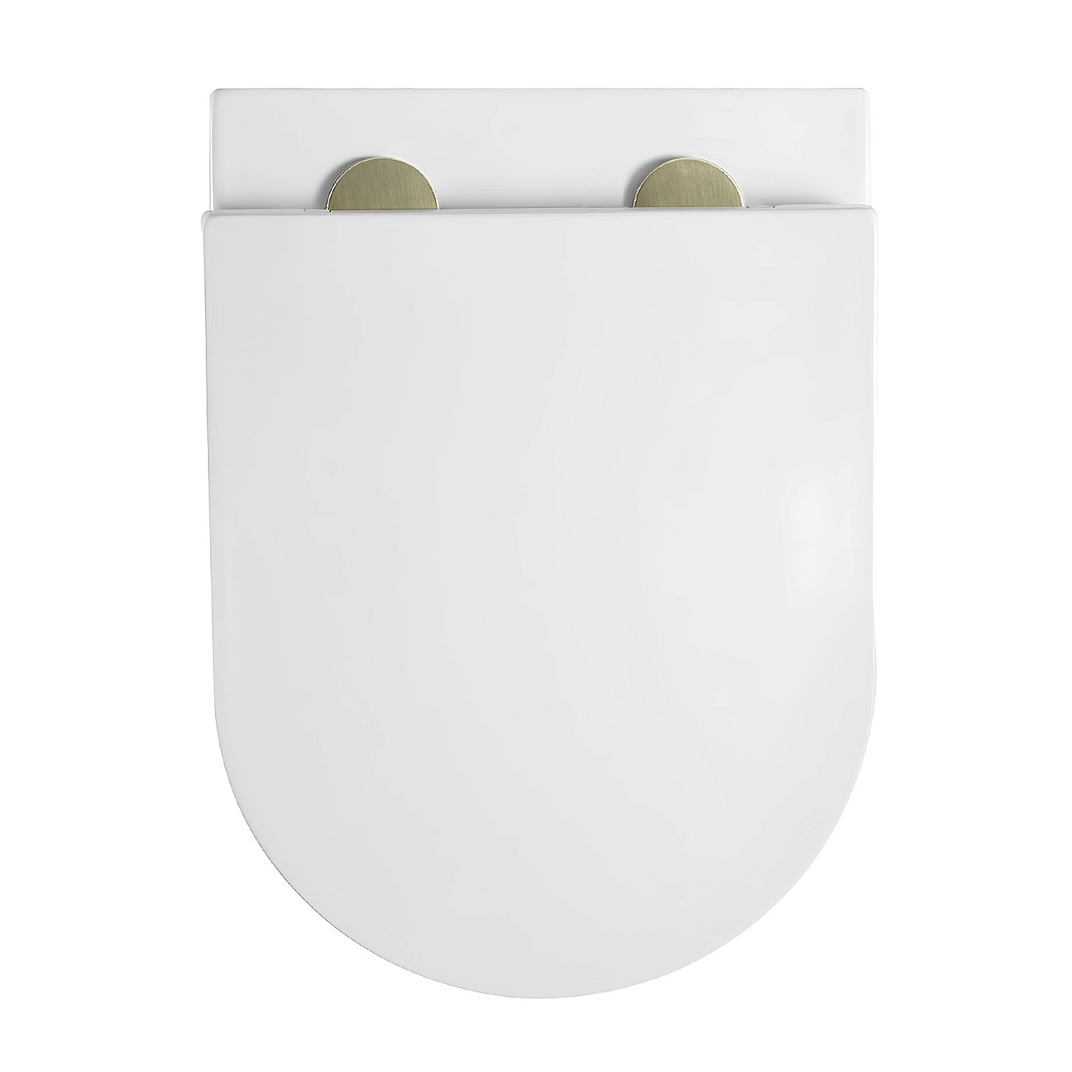 Унитаз подвесной TONI ARTI ESTETICA Milano со смывом торнадо, с микролифтом, накладка золото