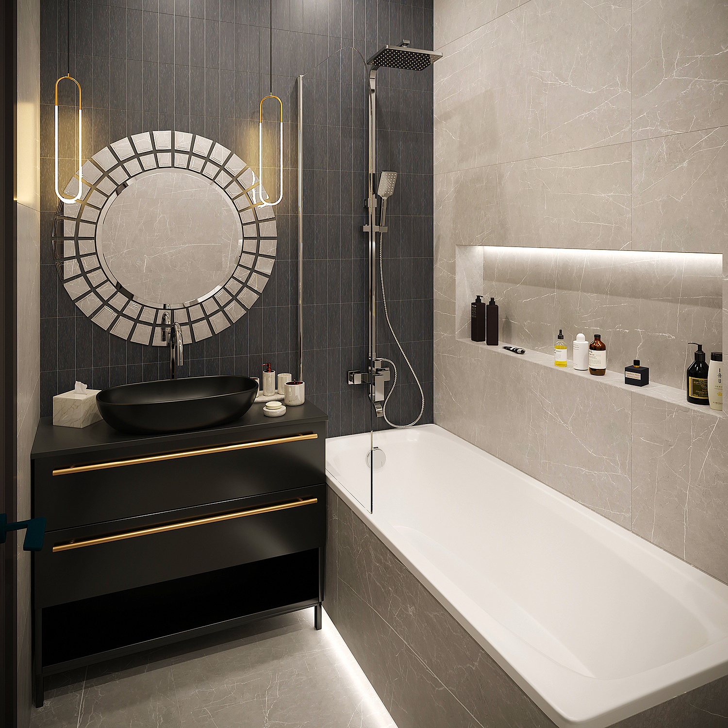 Акриловая ванна TONI ARTI Rapallo PL 150x70