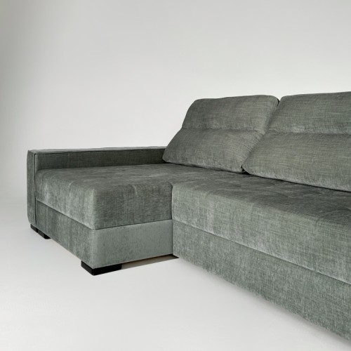 Диван угловой Пэшн, серый, лофт