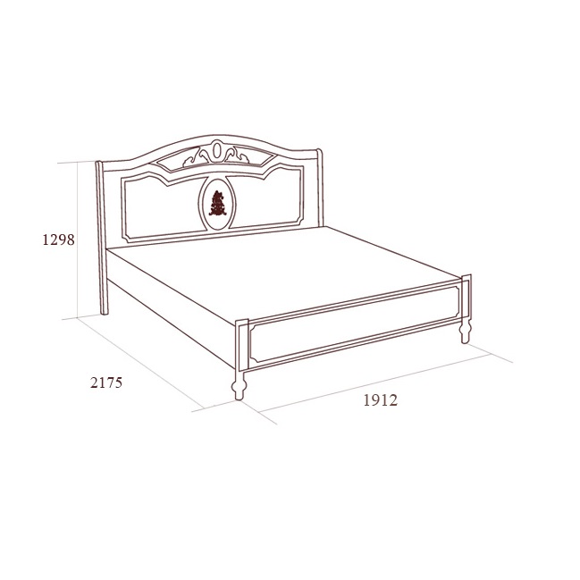 Кровать Флориана без н/с, 1800х2000, беж