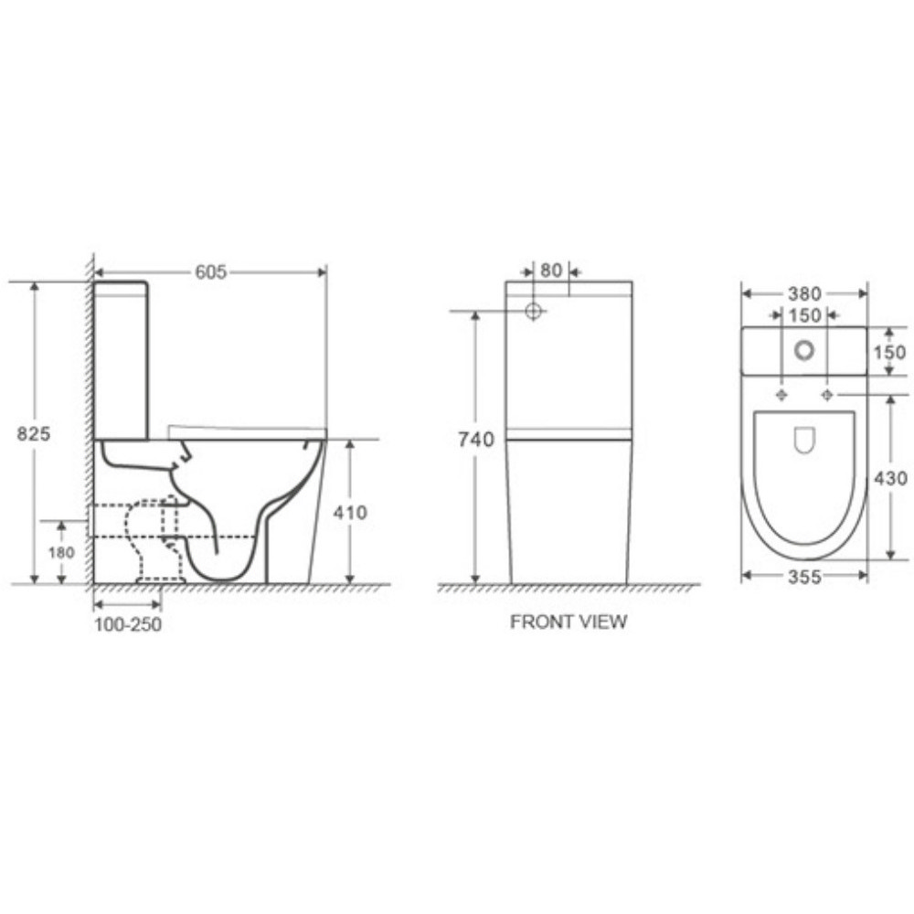 Унитаз компакт безободковый Calypso CS2149AP