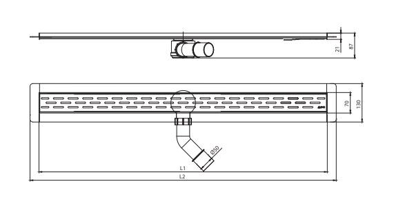 Дренажный канал ACO Showerdrain C