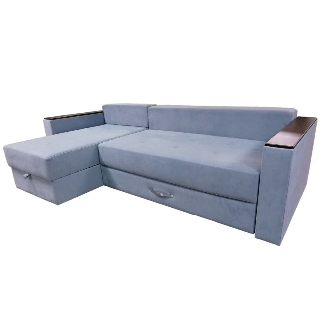 Угловой диван-кровать тик-так «МАДРИД» с оттоманкой