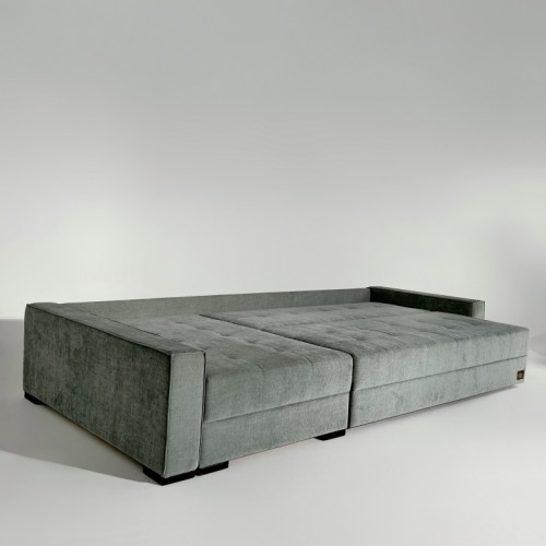 Диван угловой Пэшн, серый, лофт