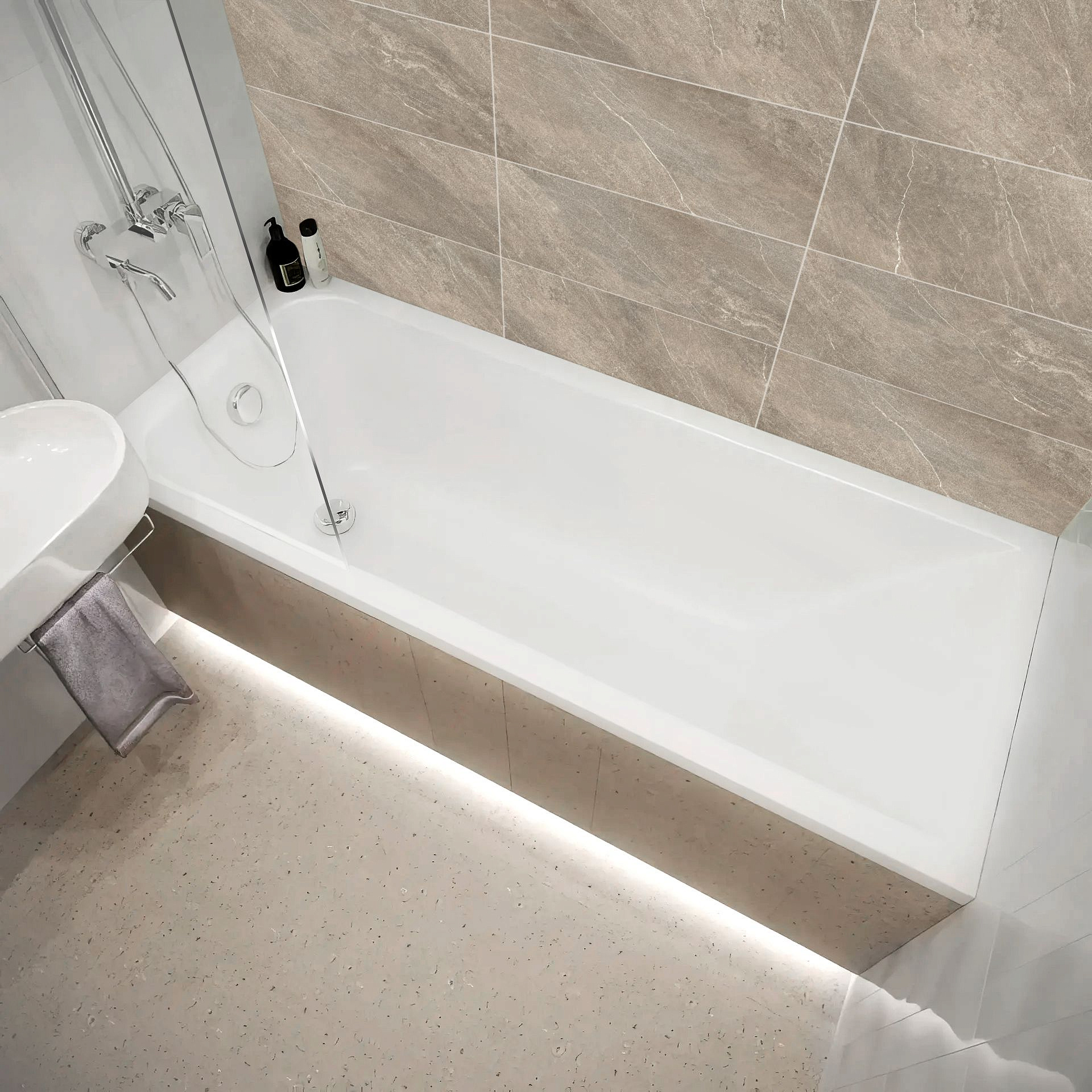 Акриловая ванна TONI ARTI Modena PL 170x70