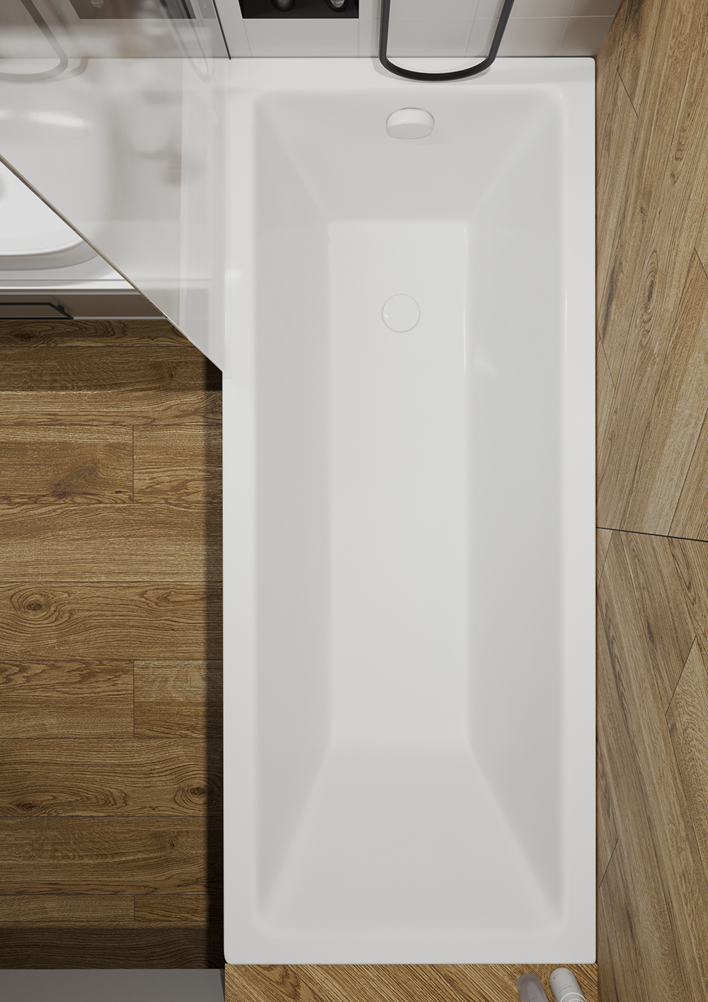 Акриловая ванна TONI ARTI Noche 150x70