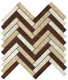 Керамическая плитка Force Blend Herringbone Mosaic 29.8x29.3 Lucida