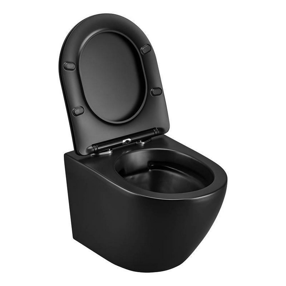 Унитаз подвесной безободковый Calypso CS46EP-MB черный