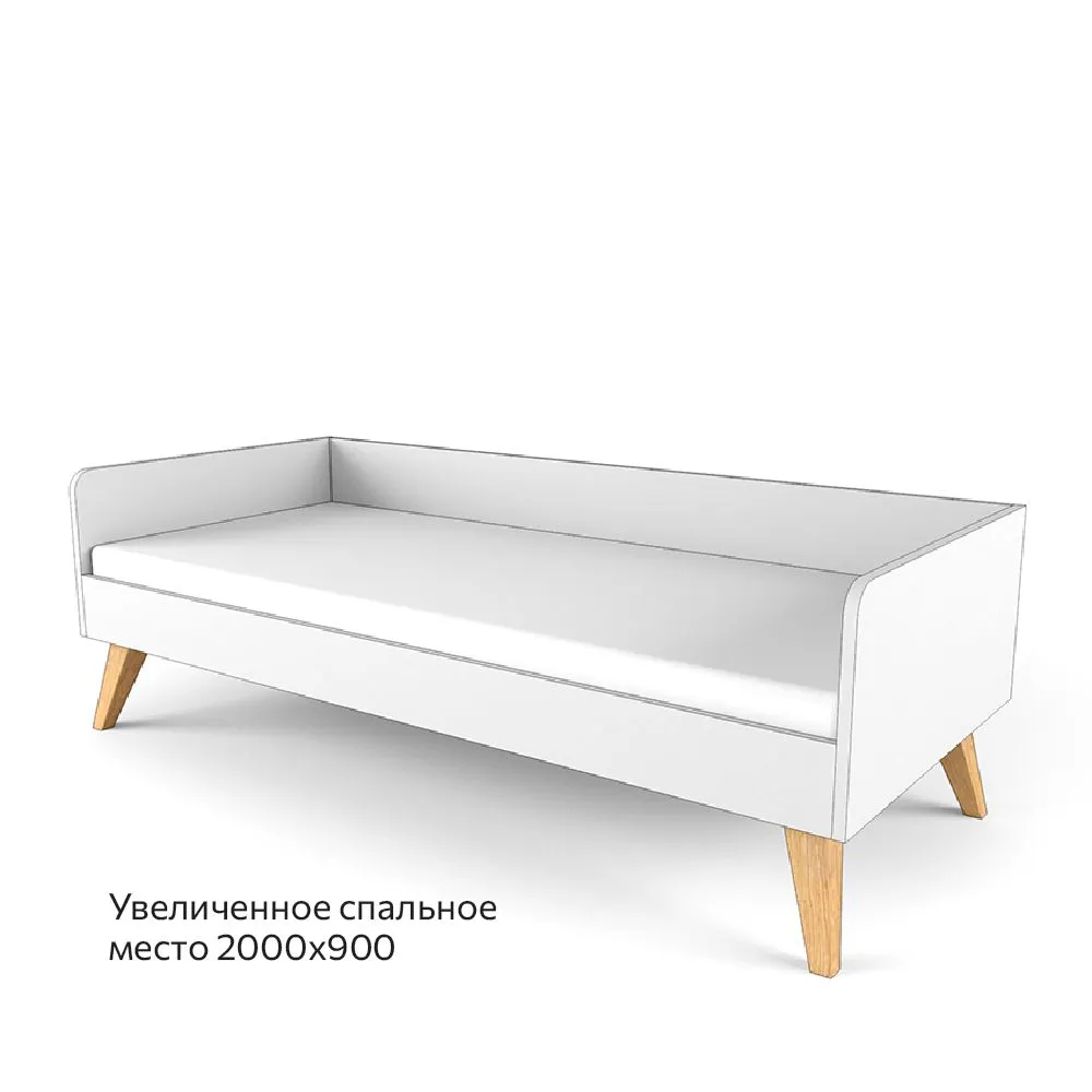 Кровать большая на ножках «2+2»