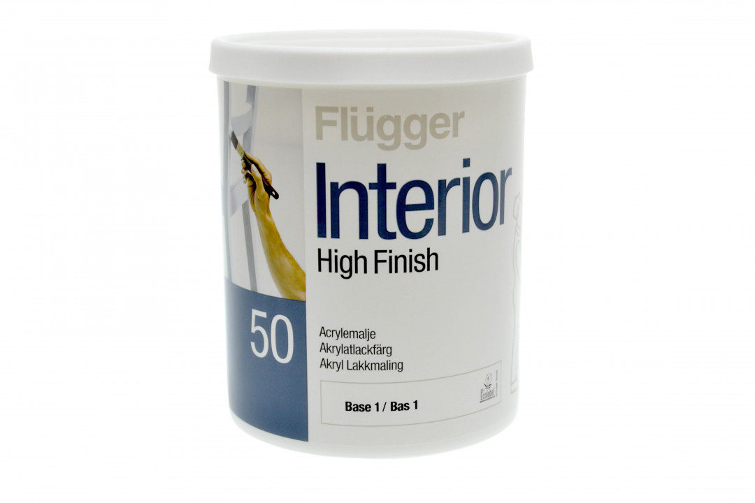 Эмаль (акриловая, полуглянцевая) Flugger Interior High Finish 50. 