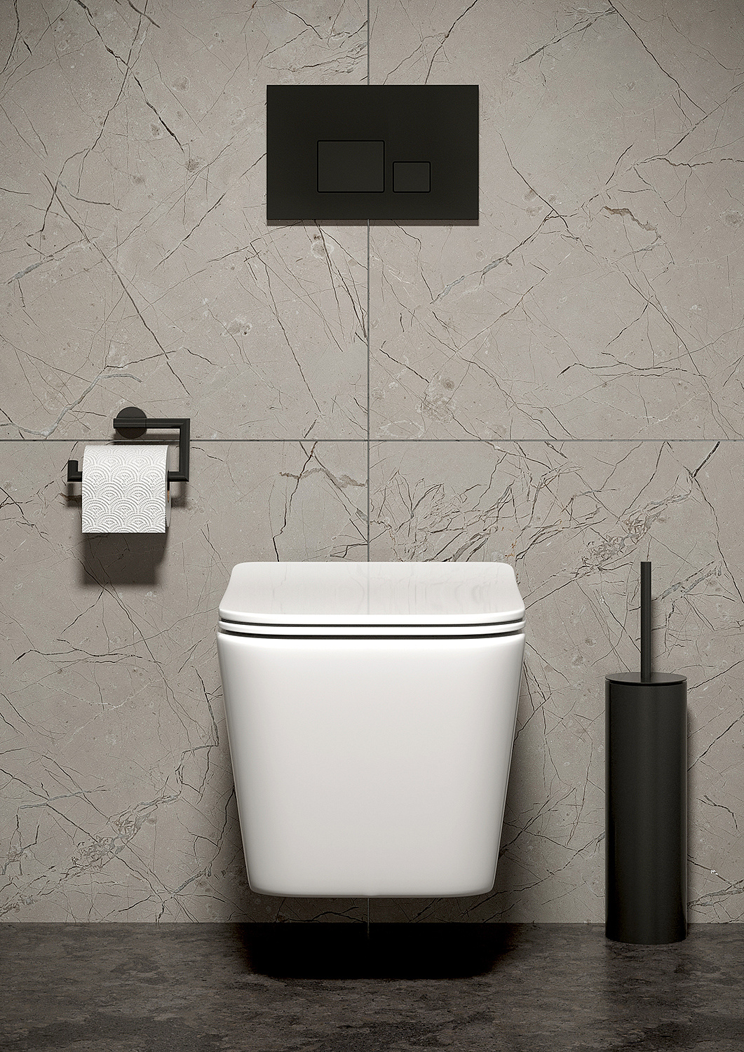 Унитаз подвесной TONI ARTI Noche с сиденьем с микролифтом