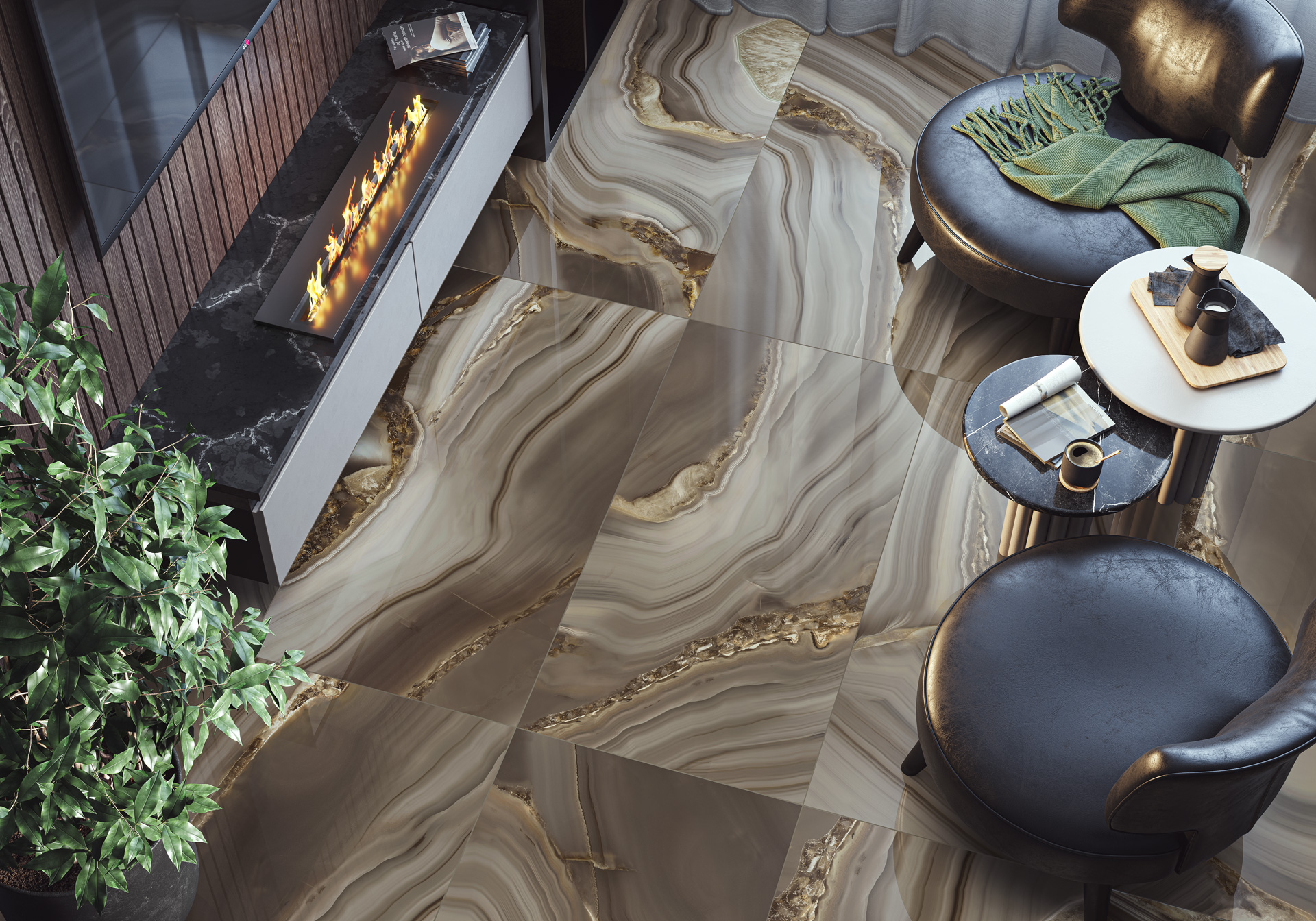 Керамический гранит Wow Brown