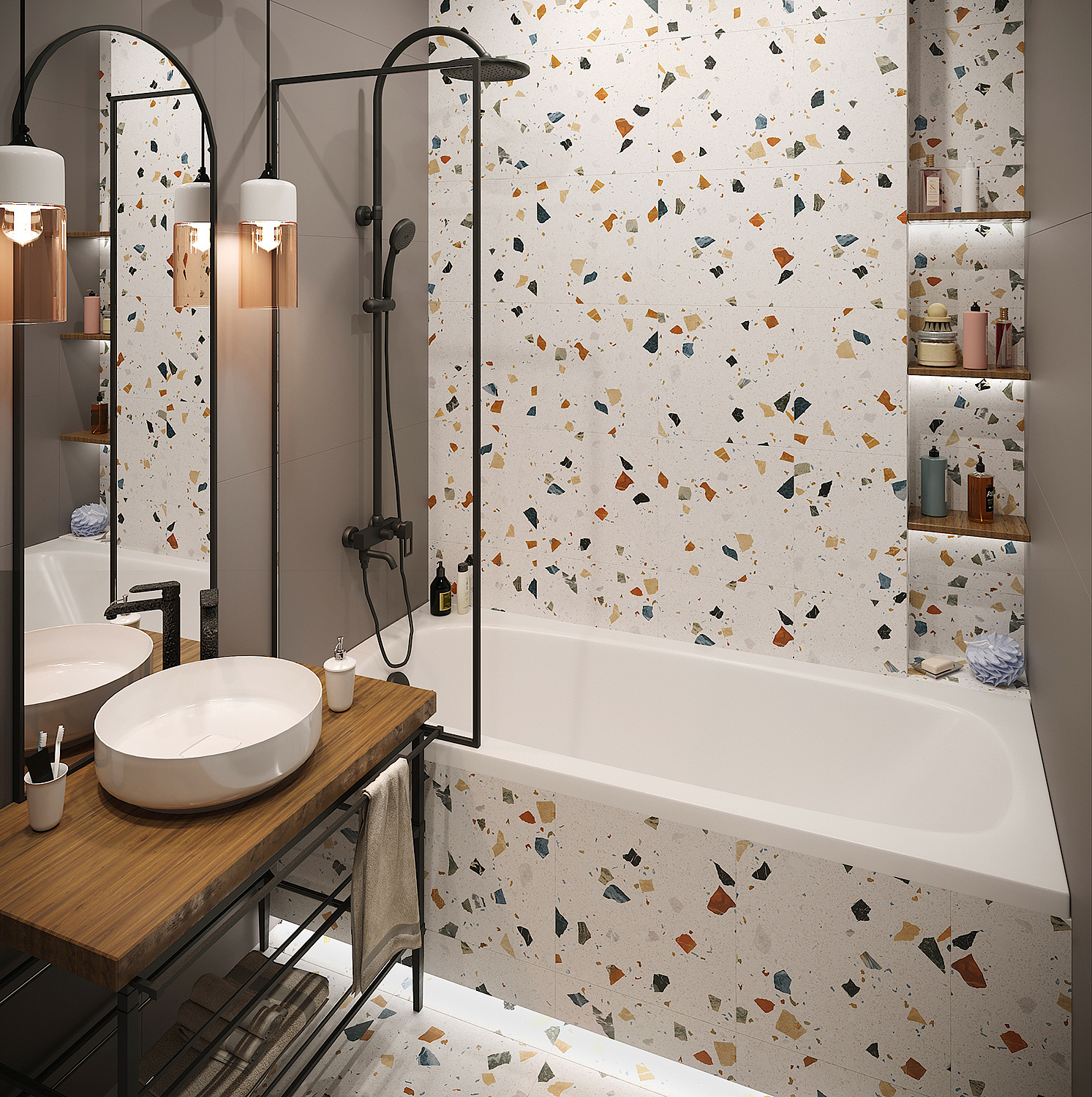 Акриловая ванна TONI ARTI Teramo PL 170x75