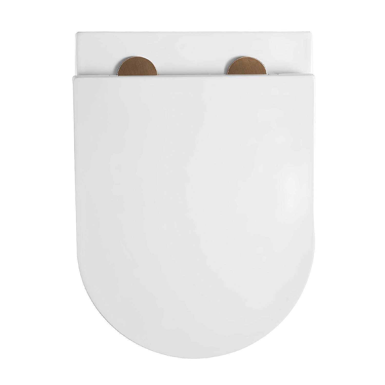 Унитаз подвесной TONI ARTI ESTETICA Milano со смывом торнадо, с микролифтом, накладка медь